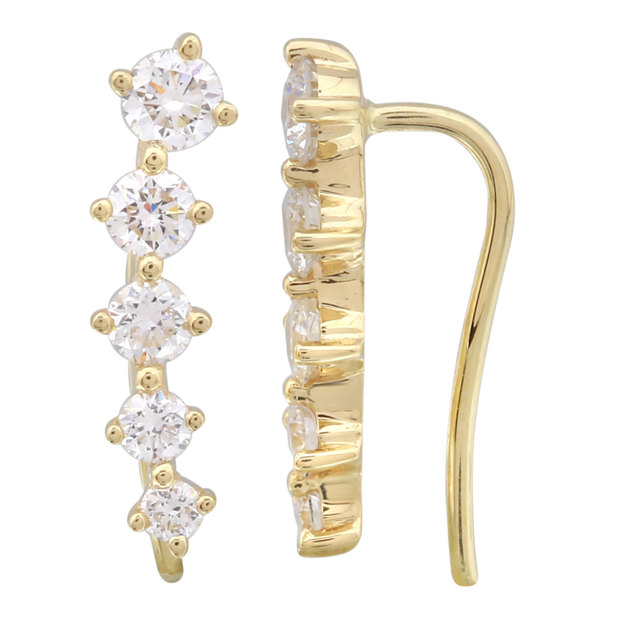 Diamond Climber Earrings.