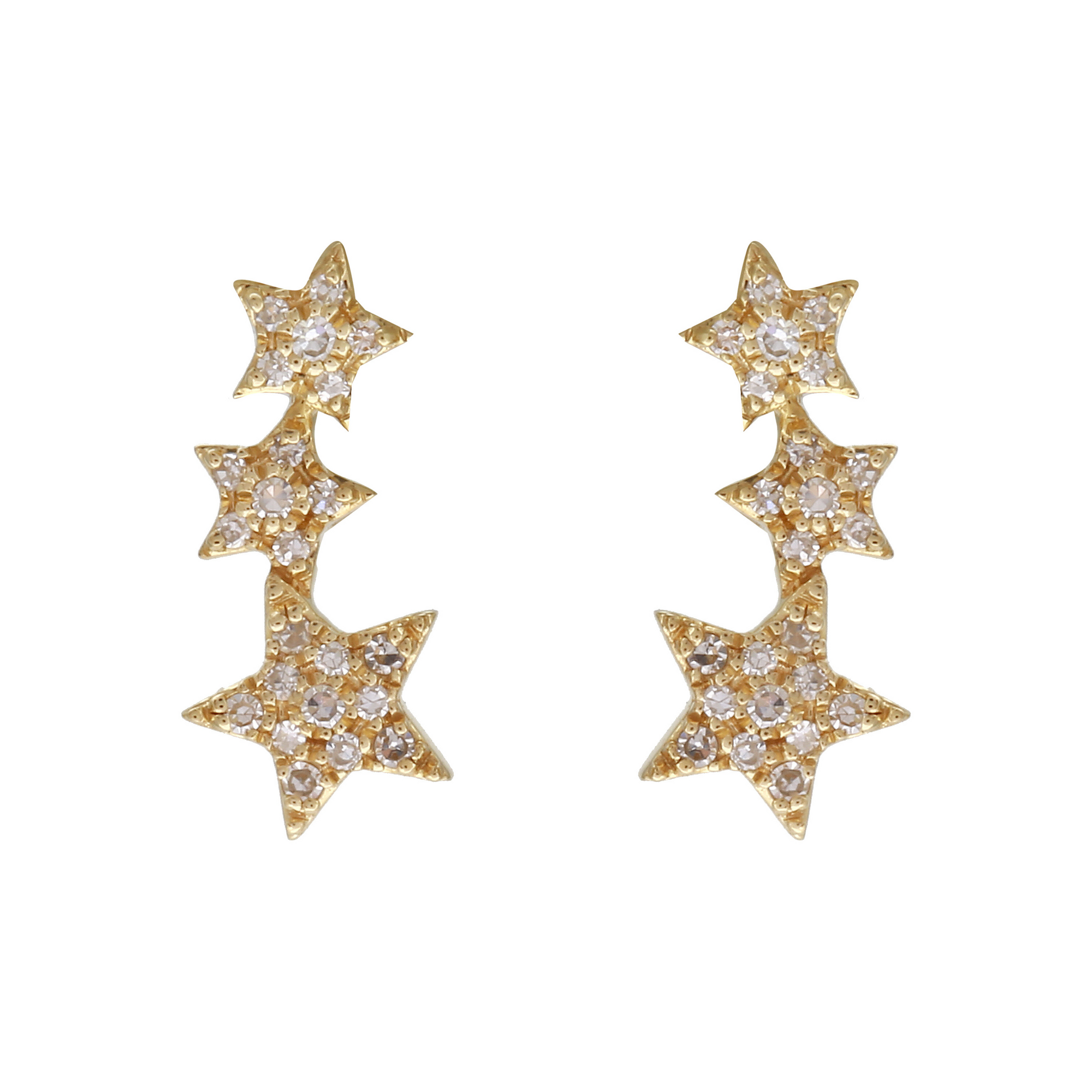 Star Crawler Earring Stack.