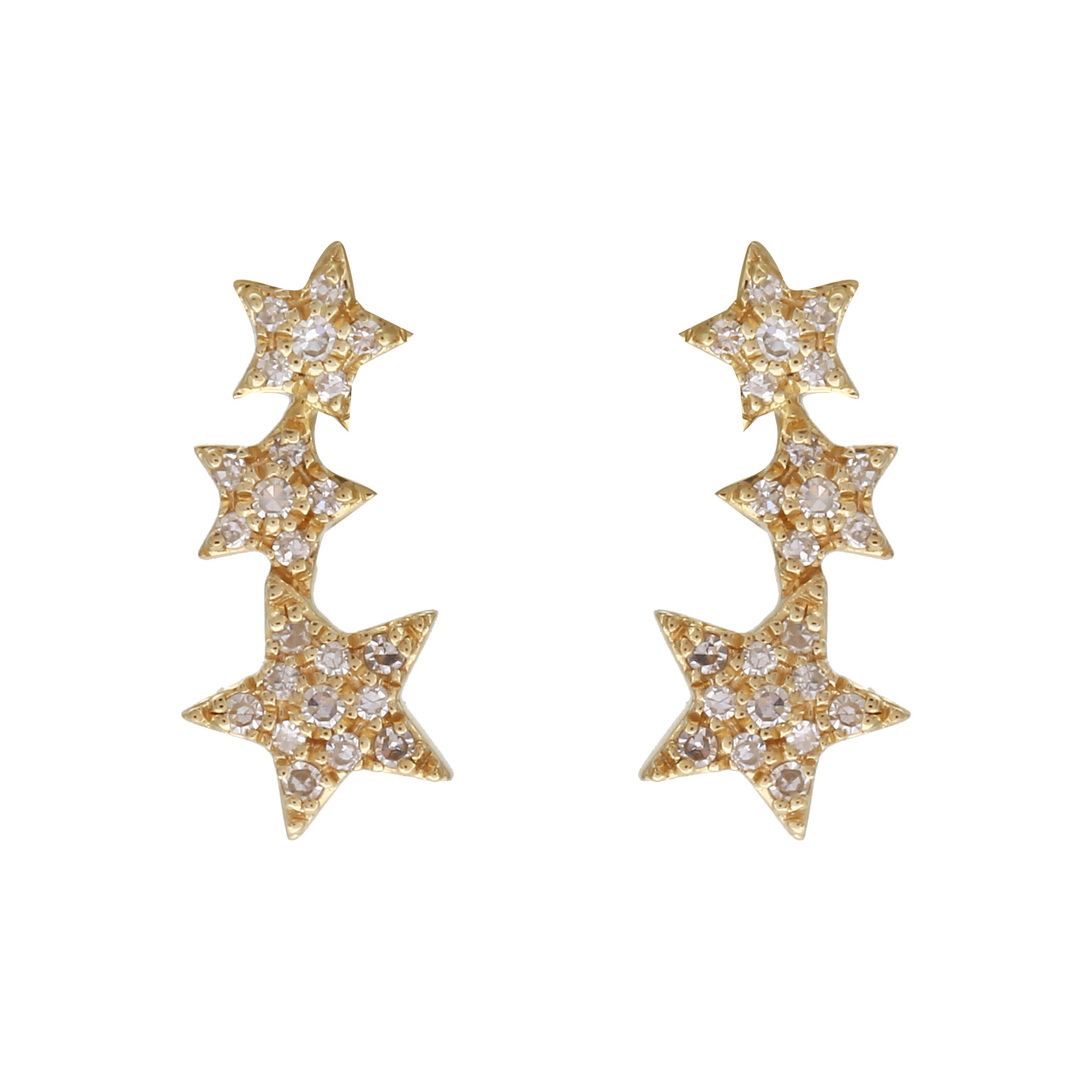 Star Crawler Earring Stack.