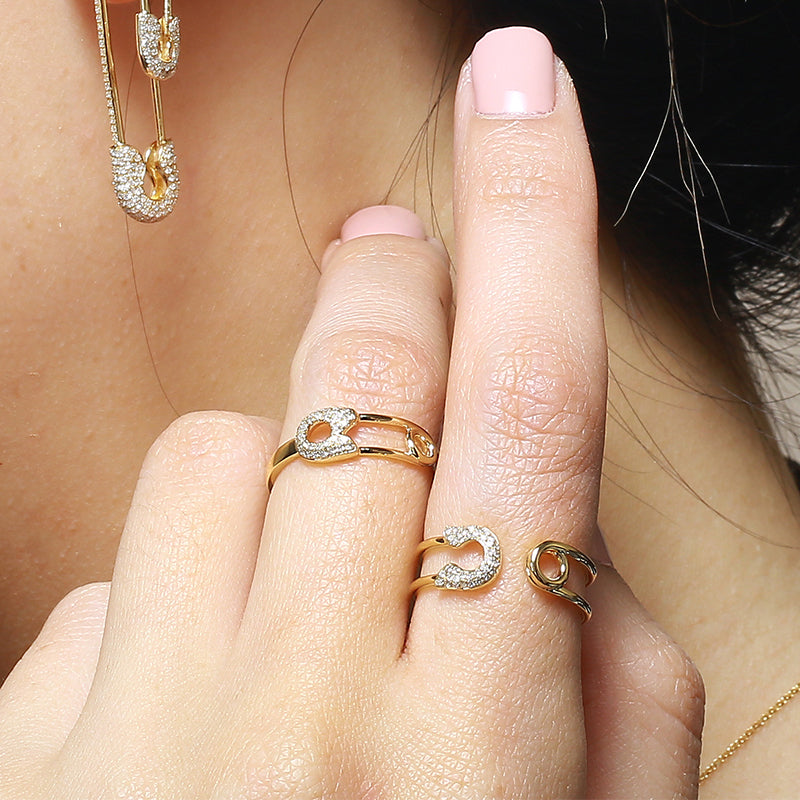 Safety Pin Crawler Hoops.