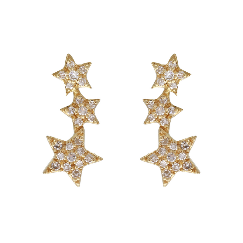 Star Crawler Earring Stack.