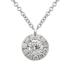 Diamond Halo Pendant.