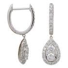 Drop Pear Hoops.