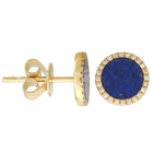 Big Lapis Halo Earrings.