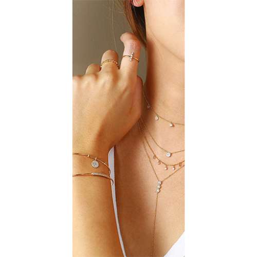 1/4 Carat Diamond Float Necklace.