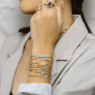 Diamond Paper Link Chain Bracelet.