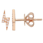 Lightning Bolt Stud Earrings.