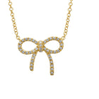 Ribbon Bow Necklace.