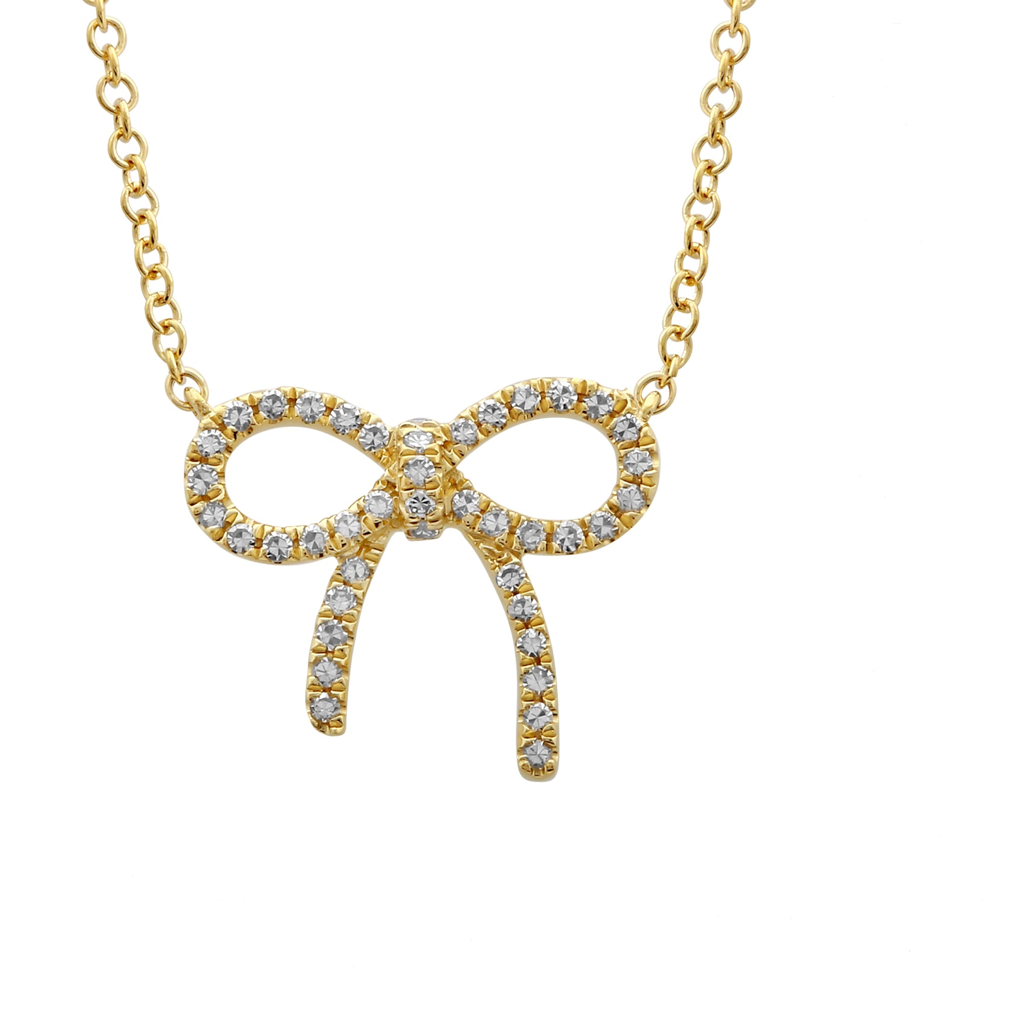 Ribbon Bow Necklace.