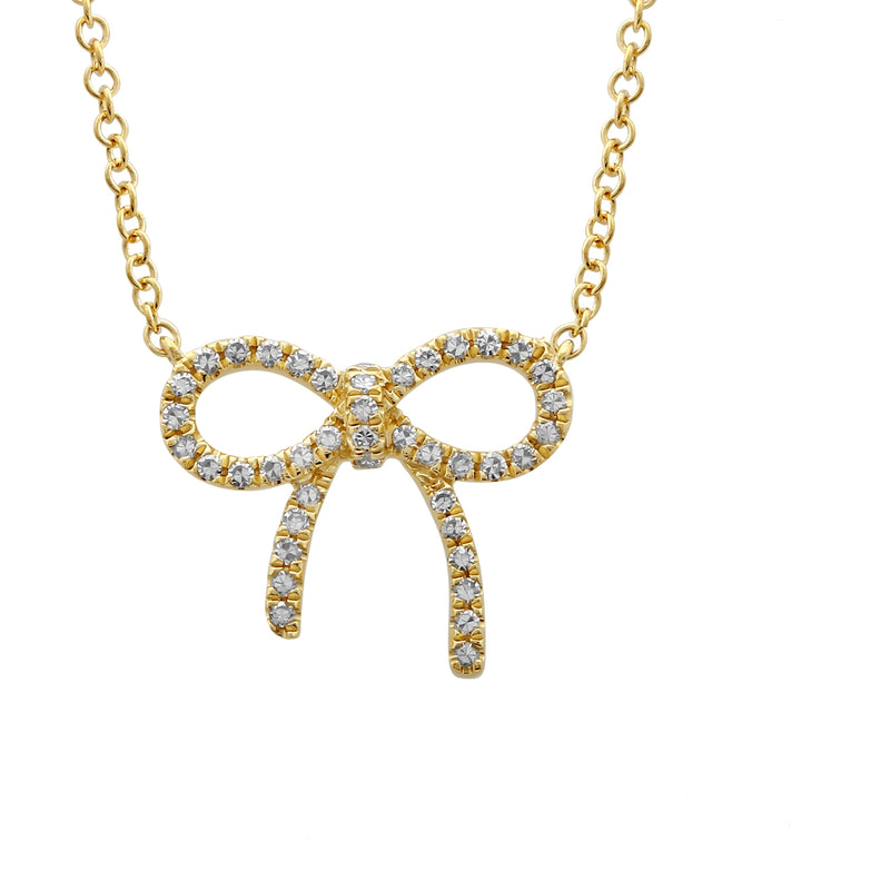Ribbon Bow Necklace.