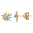 Sunburst Turquoise Studs.