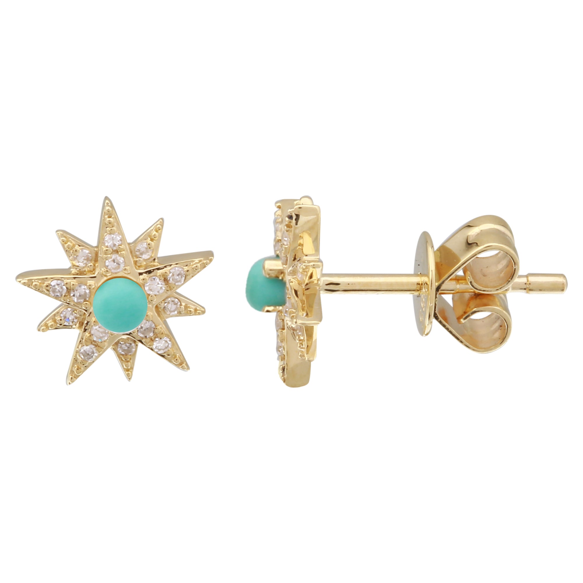 Sunburst Turquoise Studs.