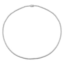 3 Prong Set Diamond Tennis Necklace.