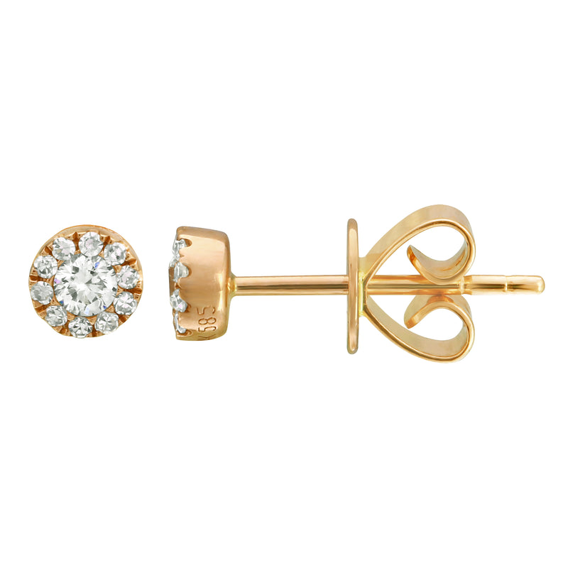 Mini Halo Earrings.