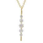 Diamond Strand Pin Necklace.