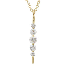 Diamond Strand Pin Necklace.