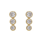 Bezel Taper Stack Earrings.
