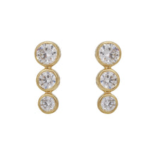 Bezel Taper Stack Earrings.