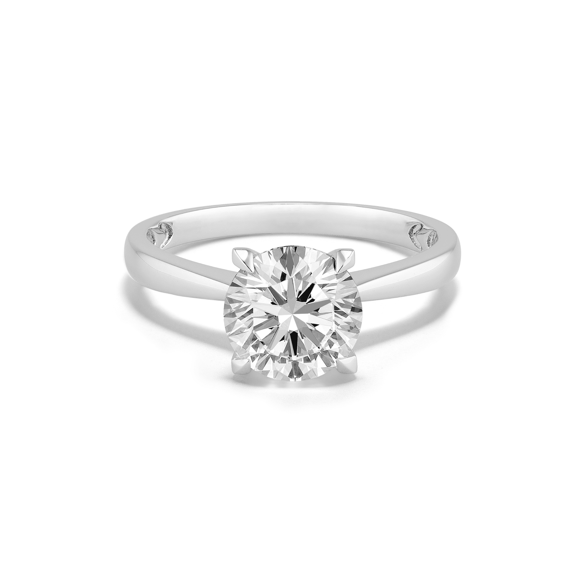 Round Solitaire Semi-Mount Ring.