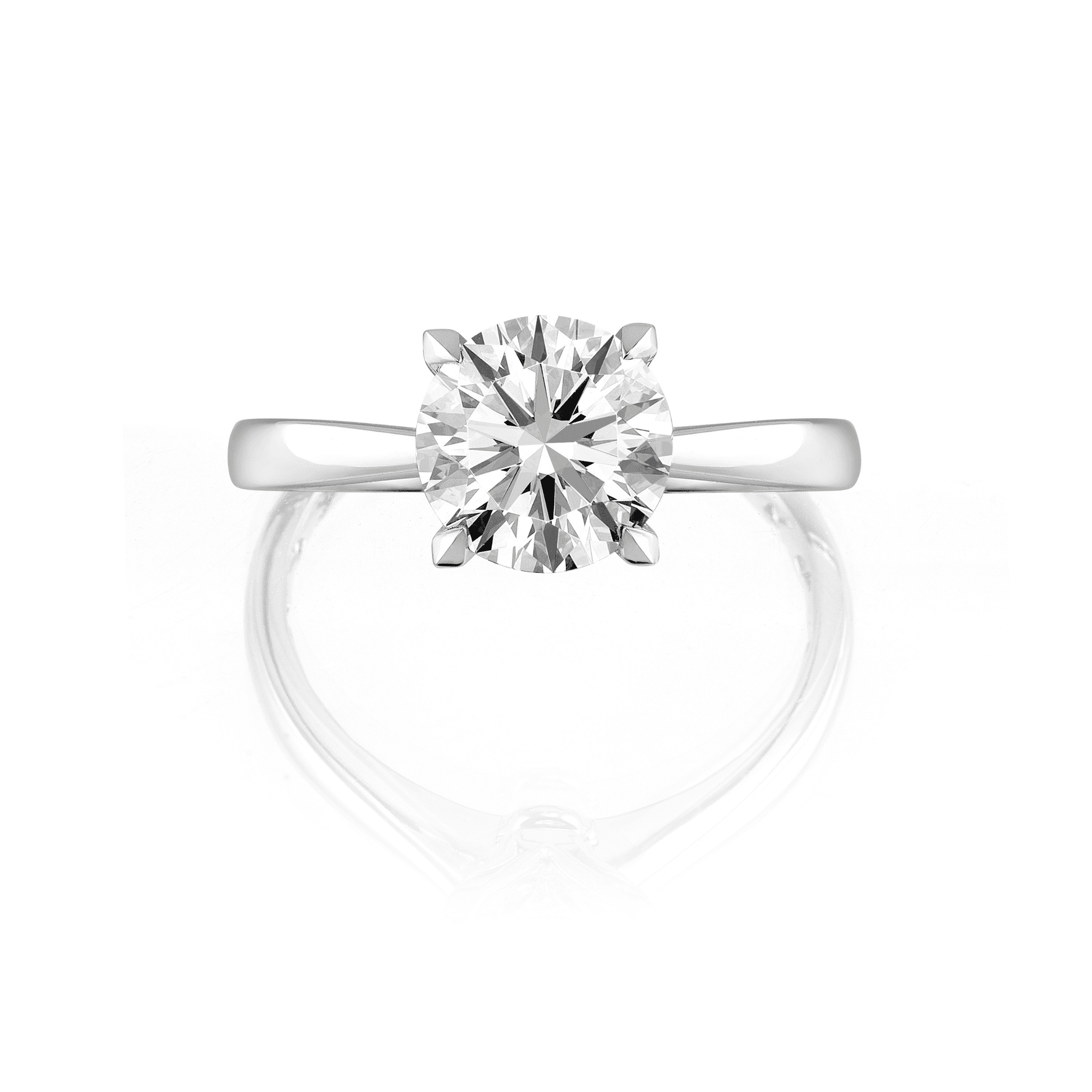 Round Solitaire Semi-Mount Ring.