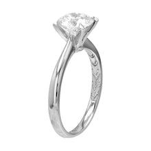 Round Solitaire Semi-Mount Ring.