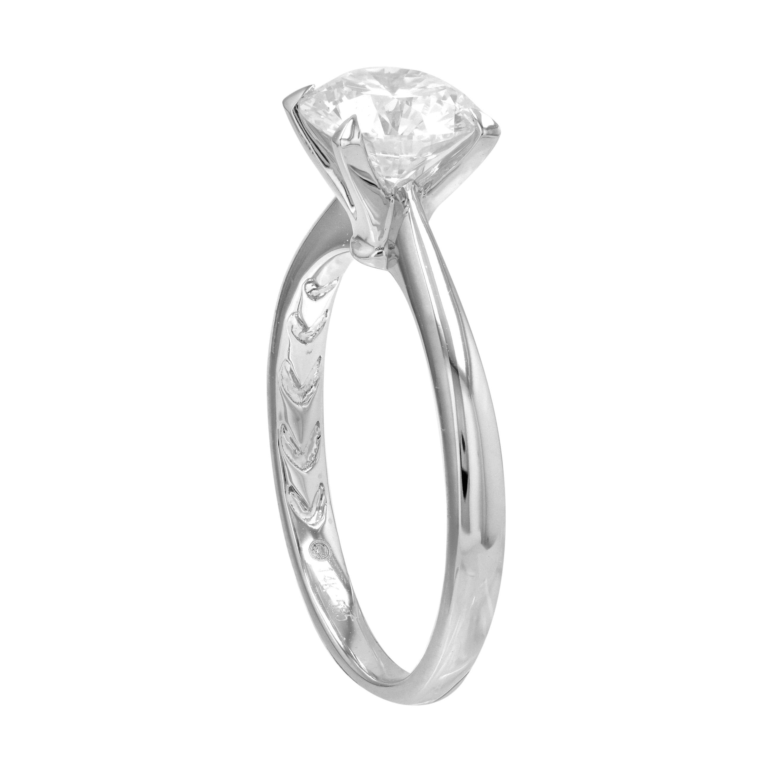 Round Solitaire Semi-Mount Ring.