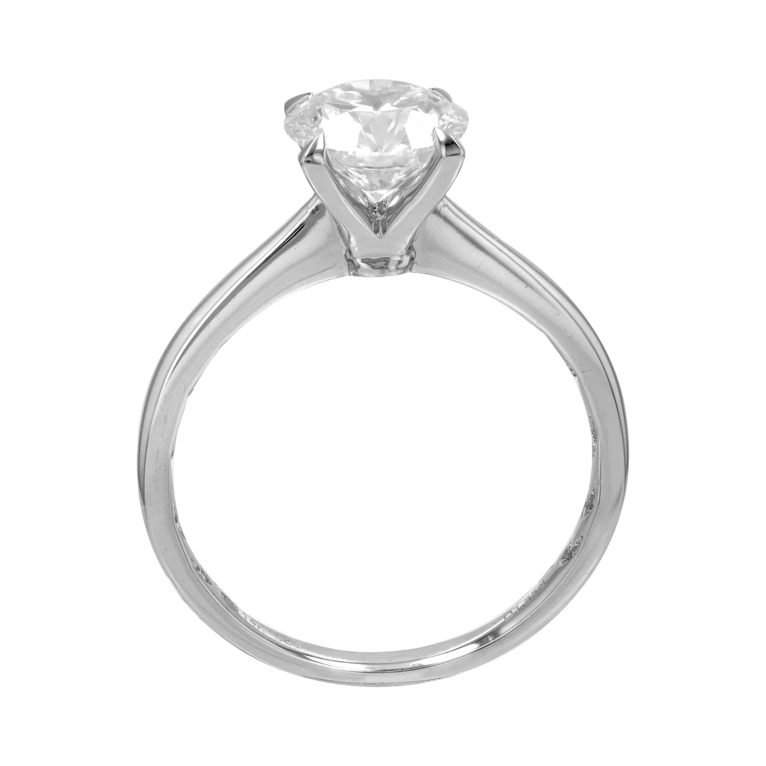 Round Solitaire Semi-Mount Ring.