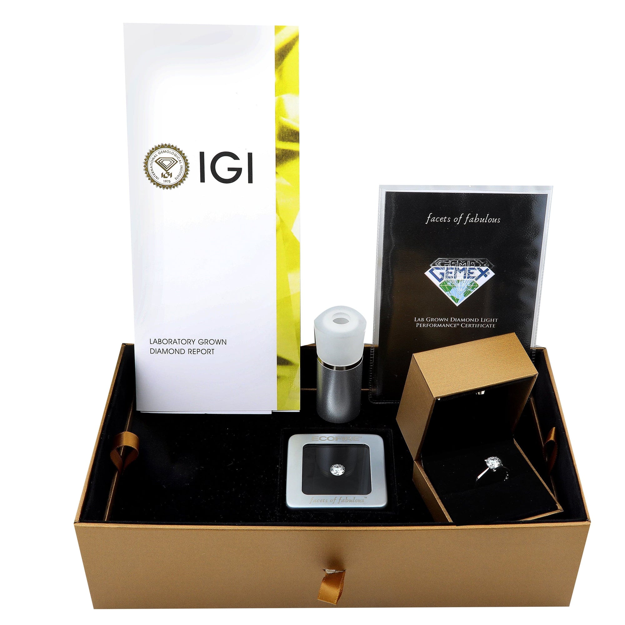 3 Carat Round Brilliant Super Ideal Lab Grown Diamond, IGI Certified H-VVS2.