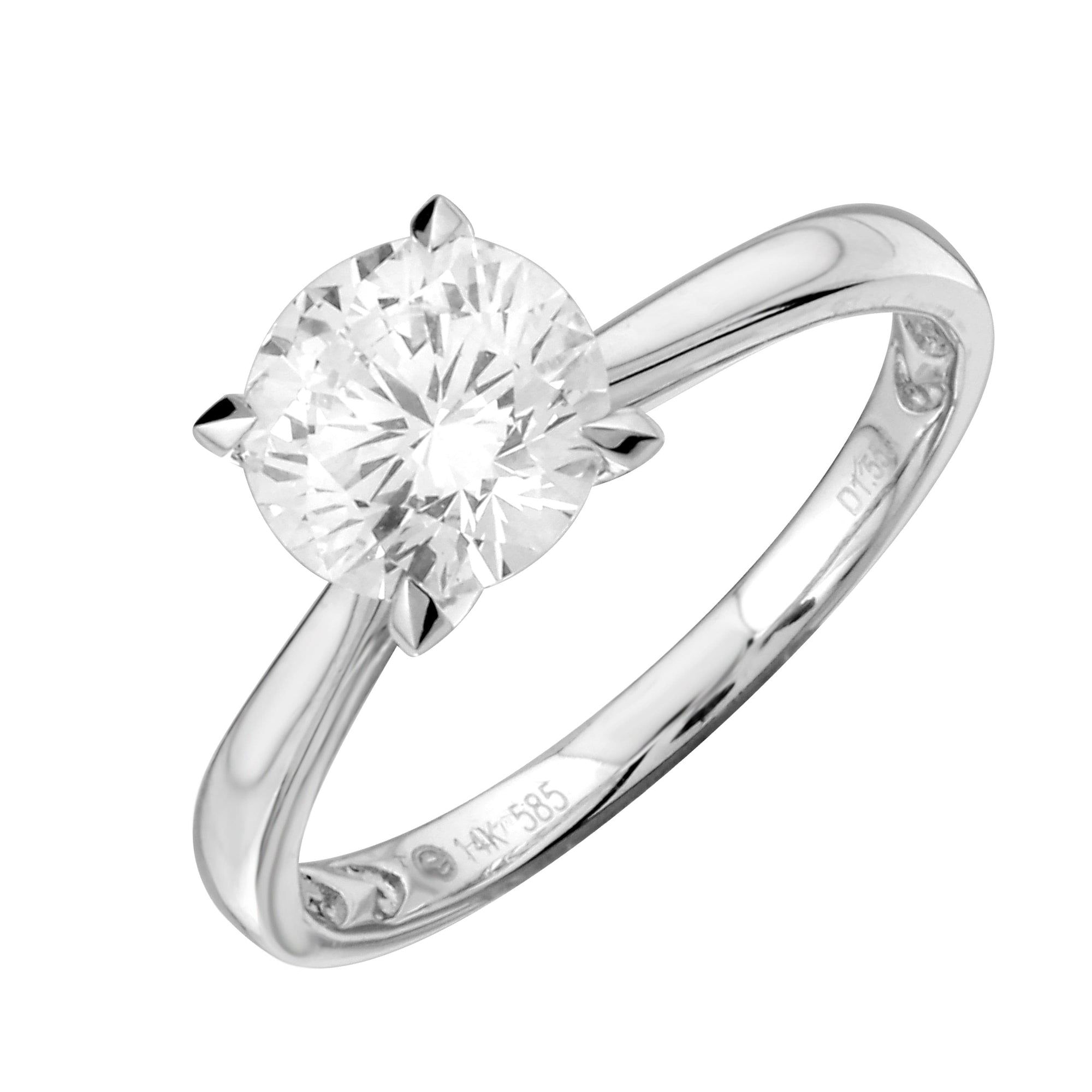 Round Solitaire Semi-Mount Ring.