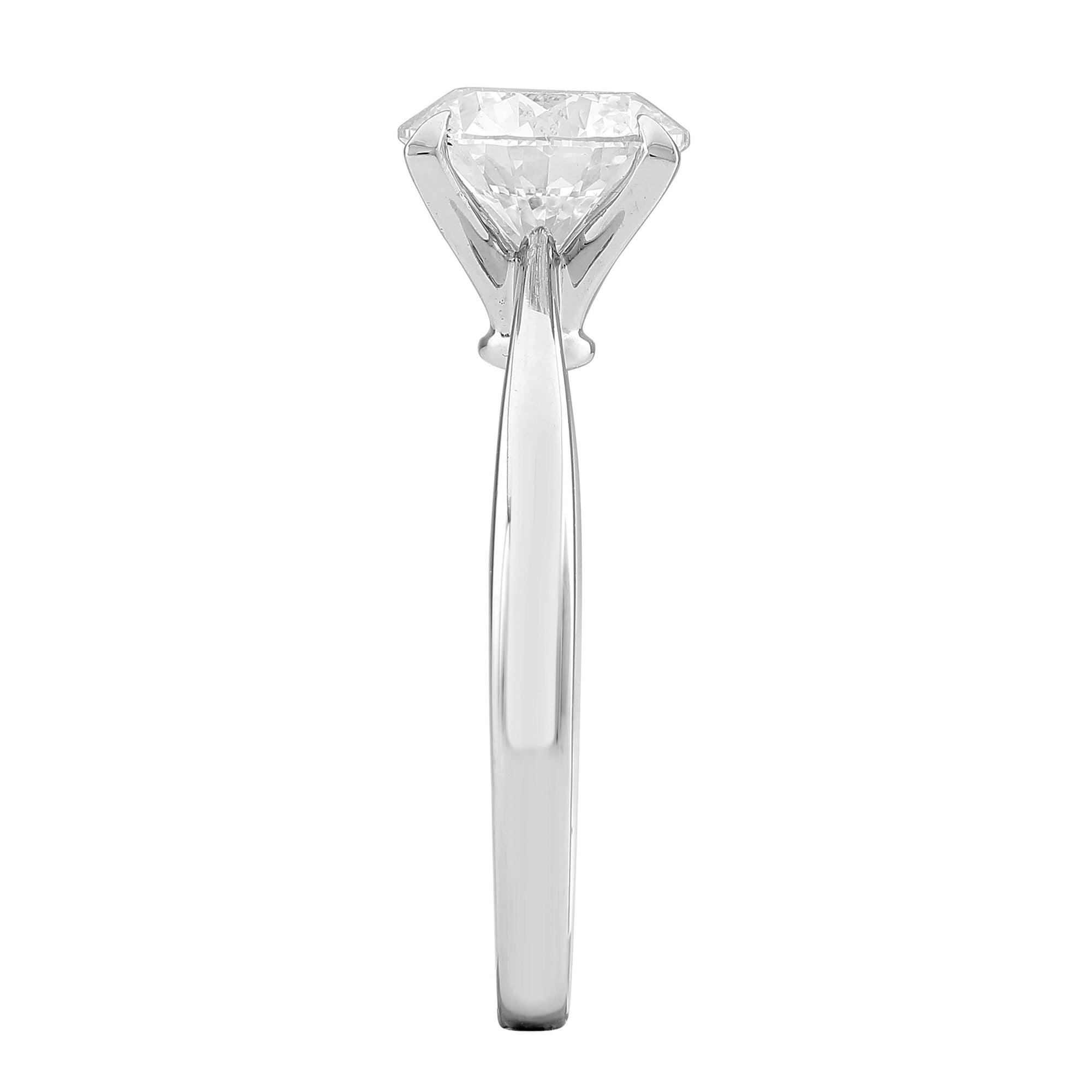 Round Solitaire Semi-Mount Ring.