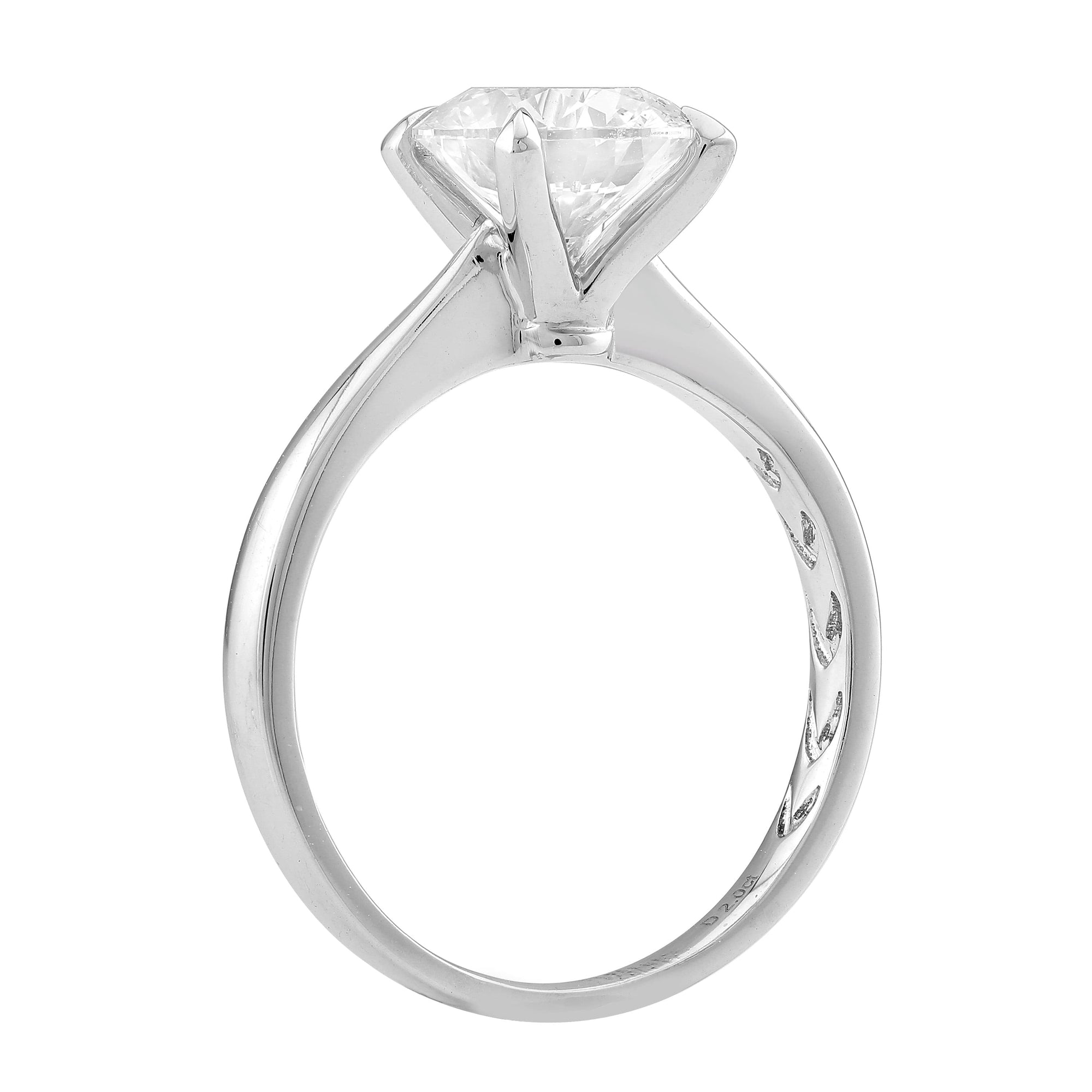 Round Solitaire Semi-Mount Ring.