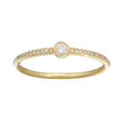 Solitaire Bezel Stack Ring.