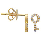 Key Stud Earrings.