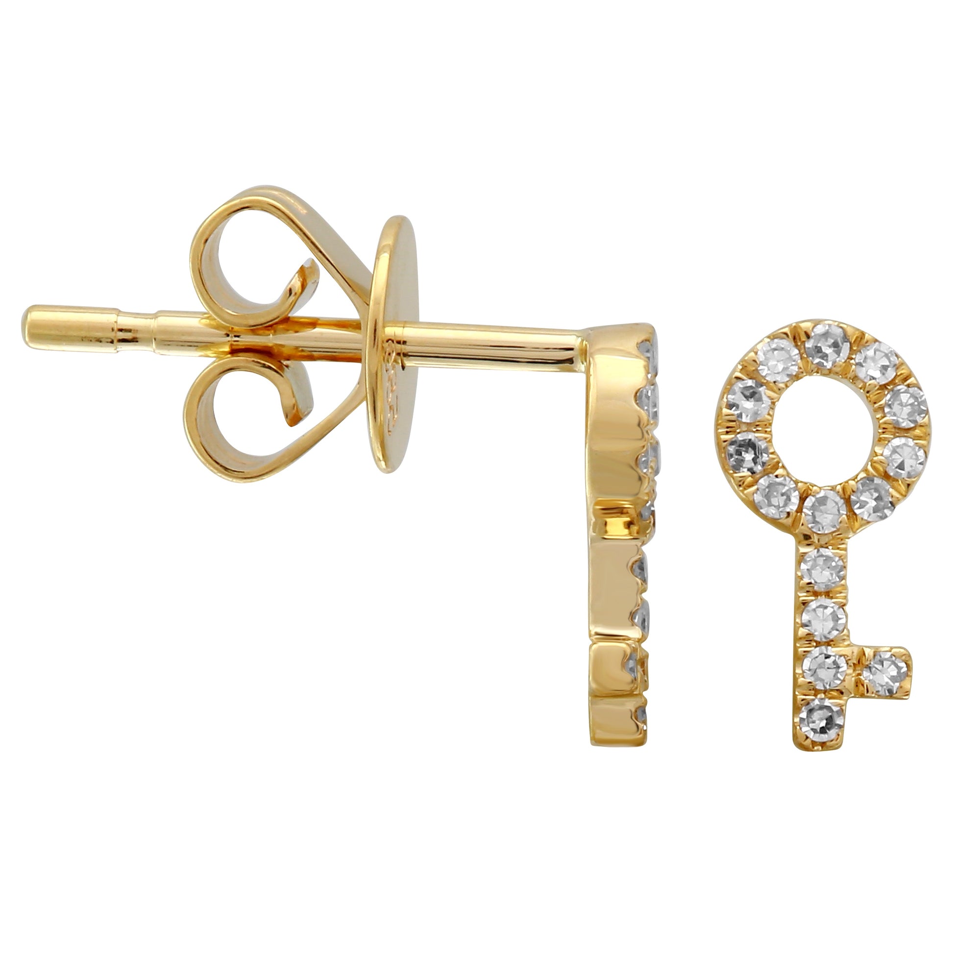 Key Stud Earrings.