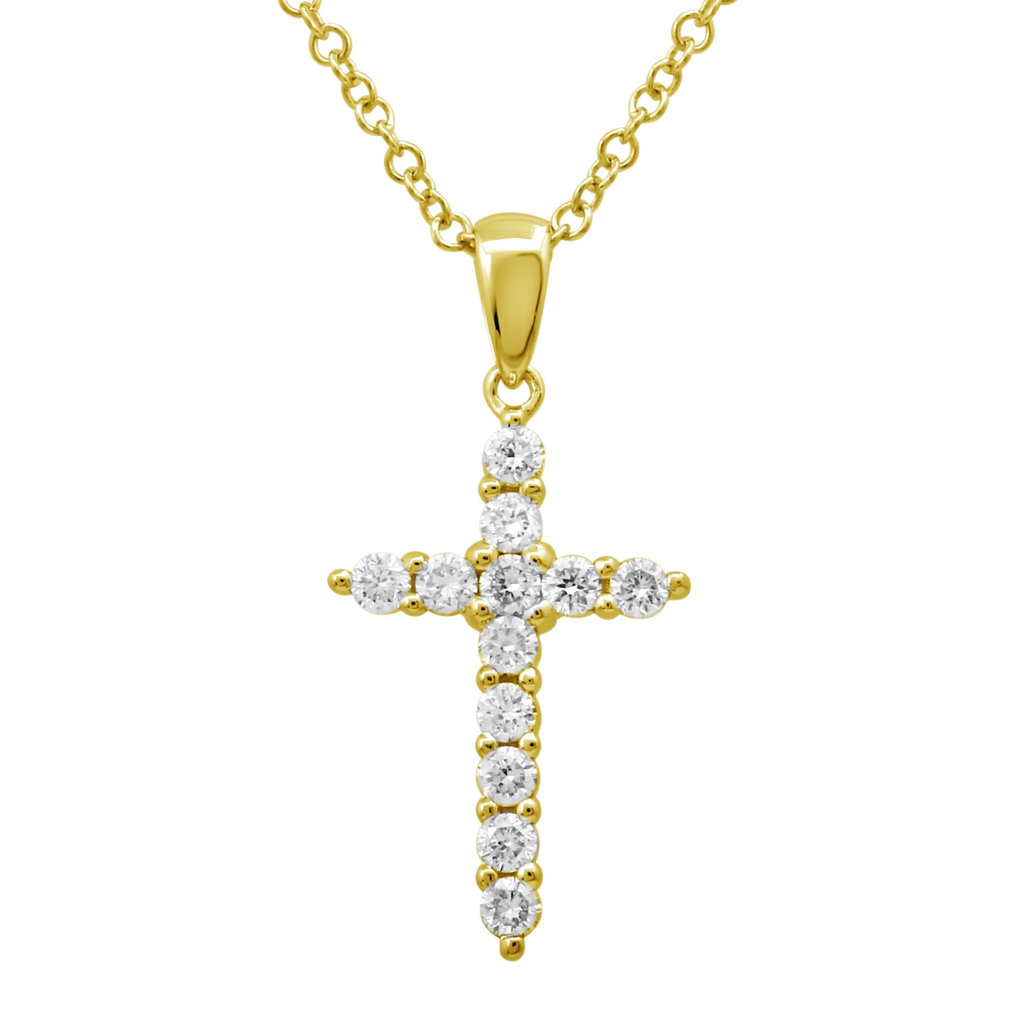Yellow Cross Pendant.