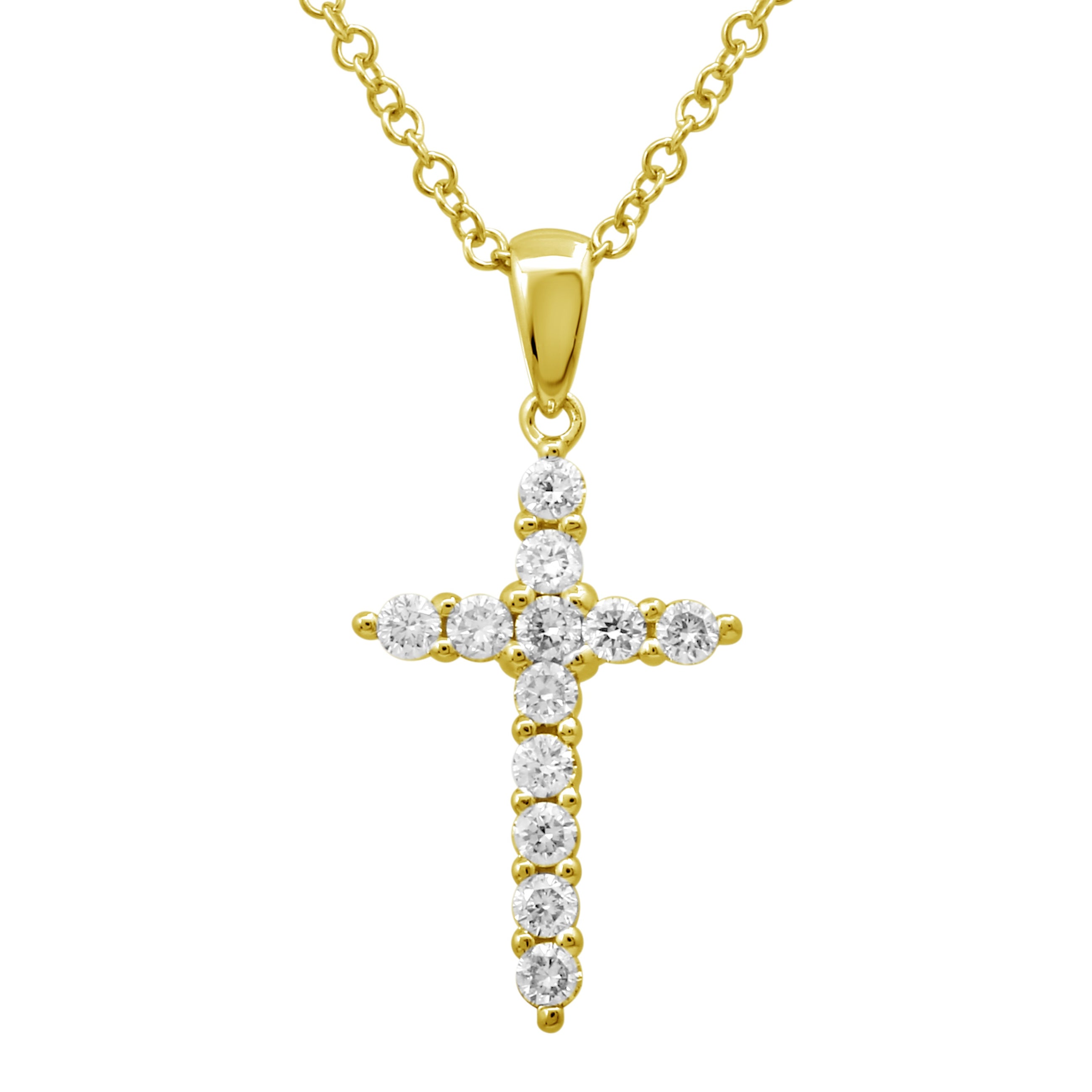 Yellow Cross Pendant.