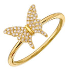 Diamond Butterfly Ring.