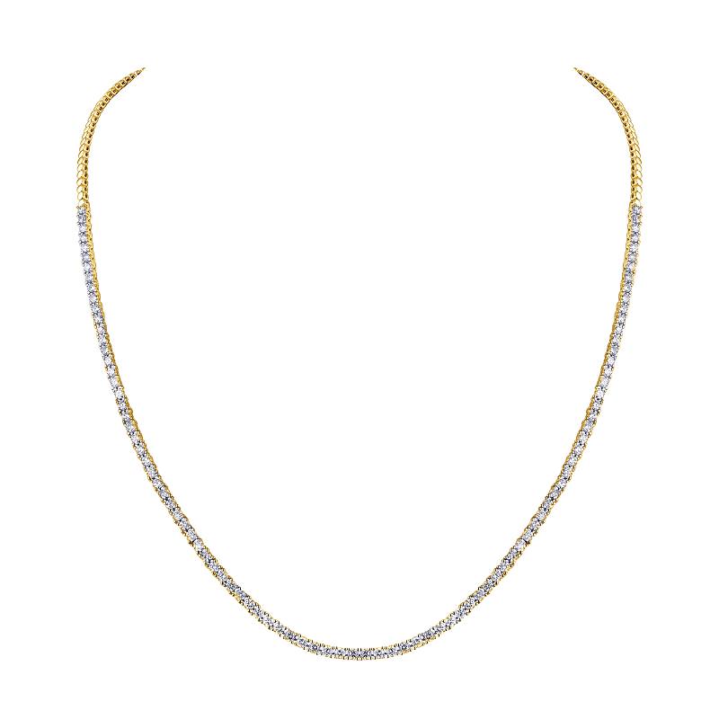 Half Way Diamond Tennis Necklace.