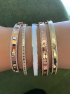 Smooth Diamond Bangle.
