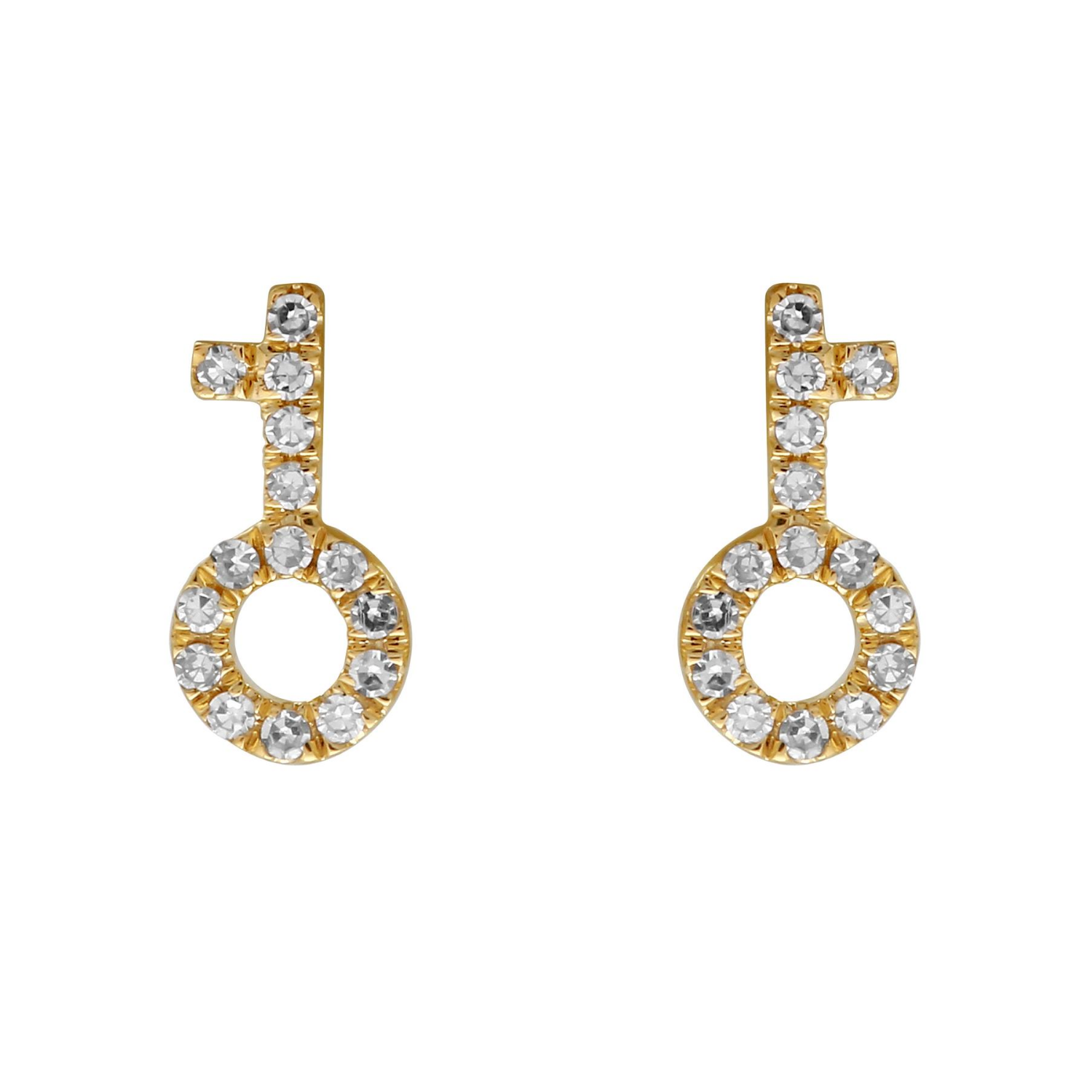 Key Stud Earrings.