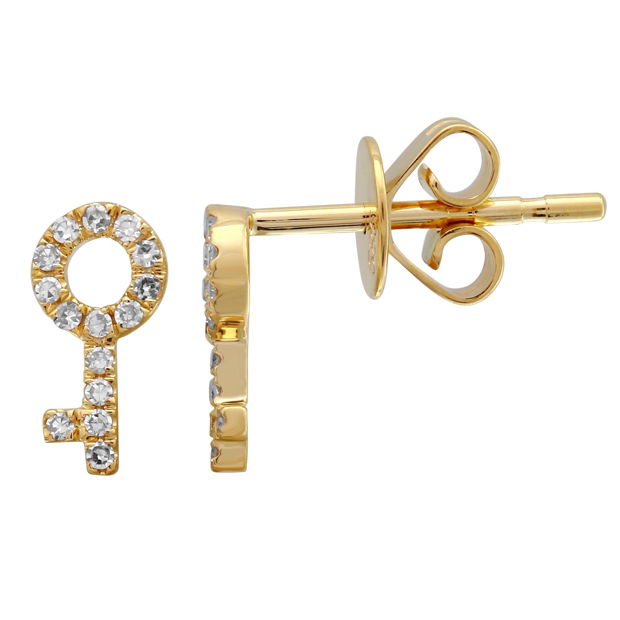 Key Stud Earrings.
