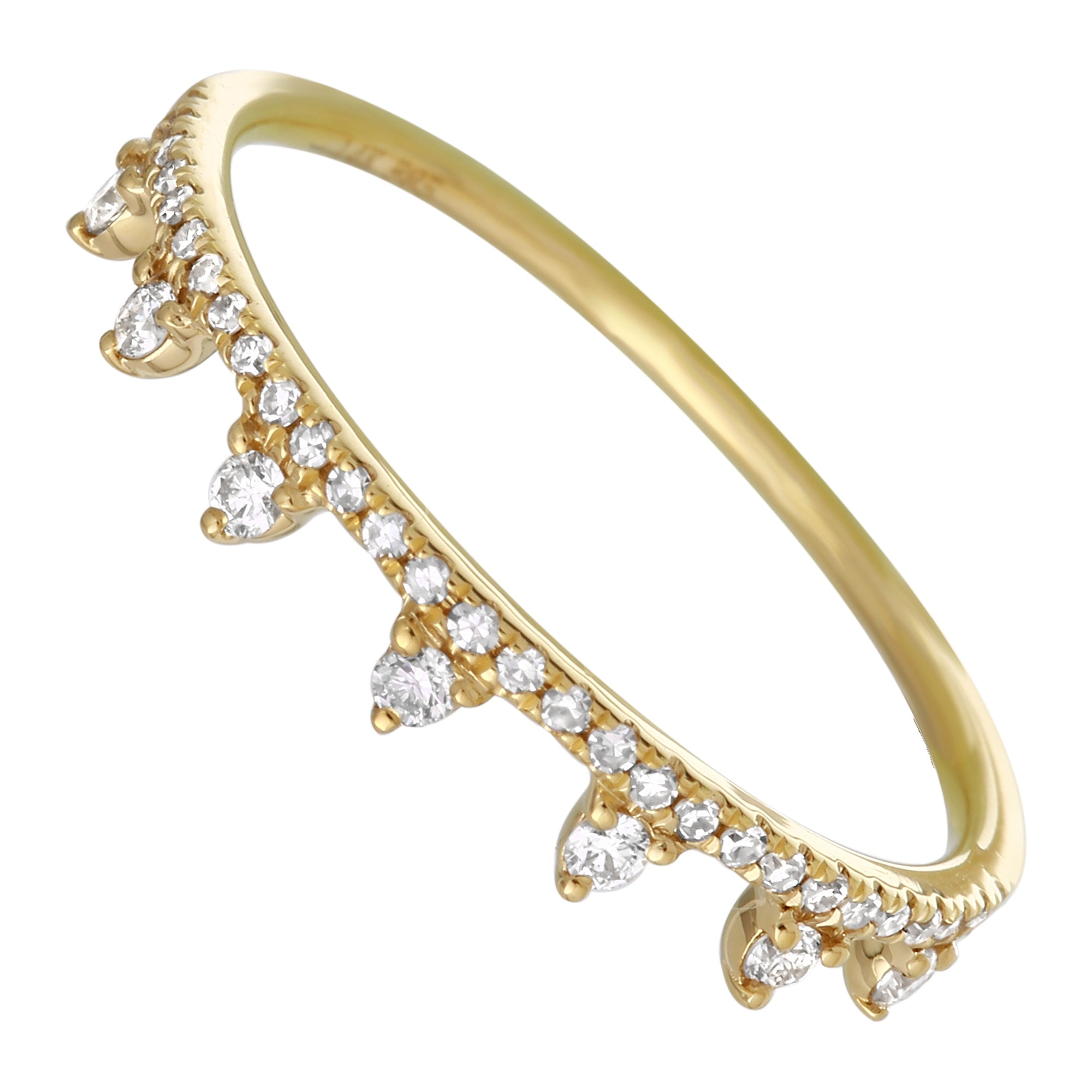 Diamond Crown Ring.