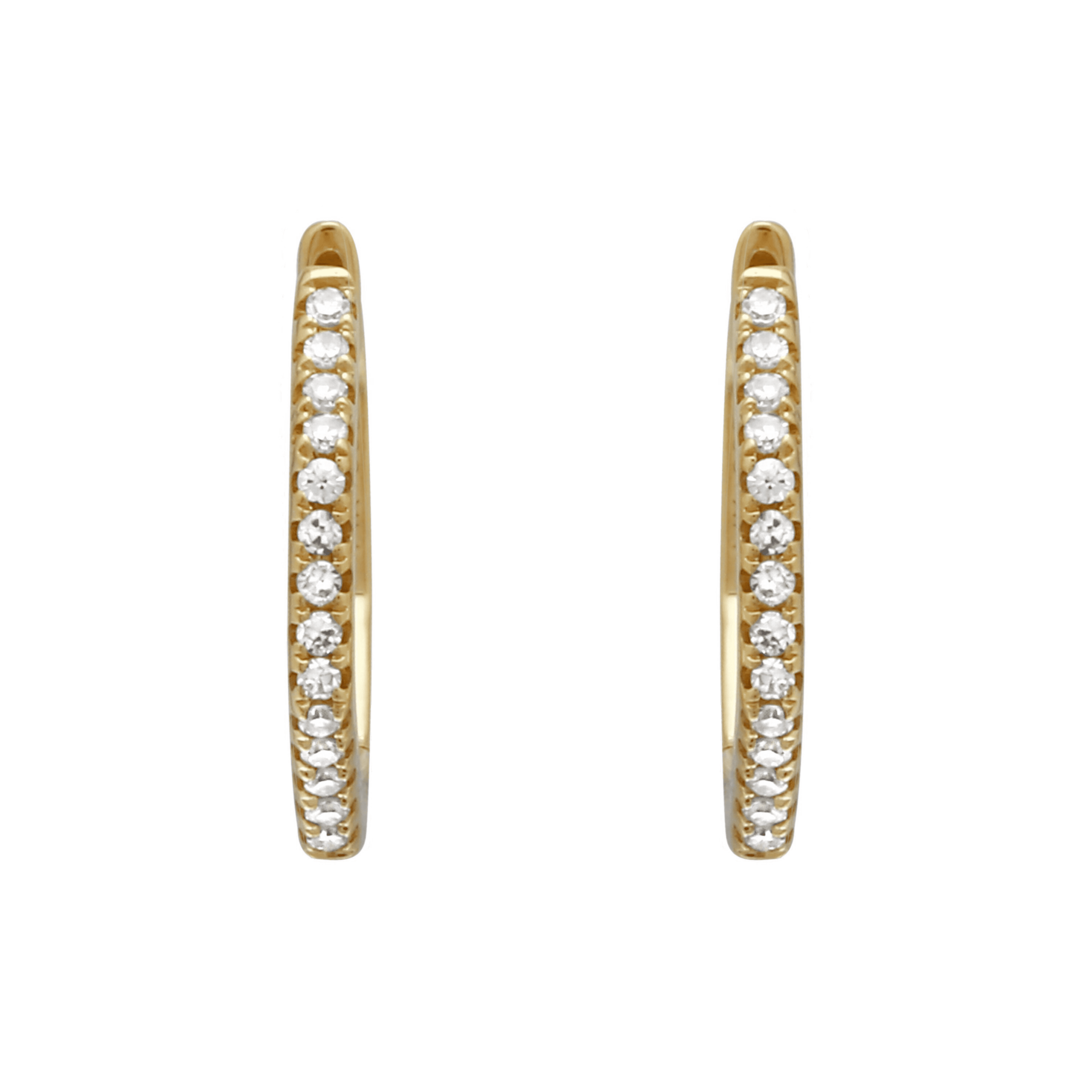 Octagon Huggie Hoops.