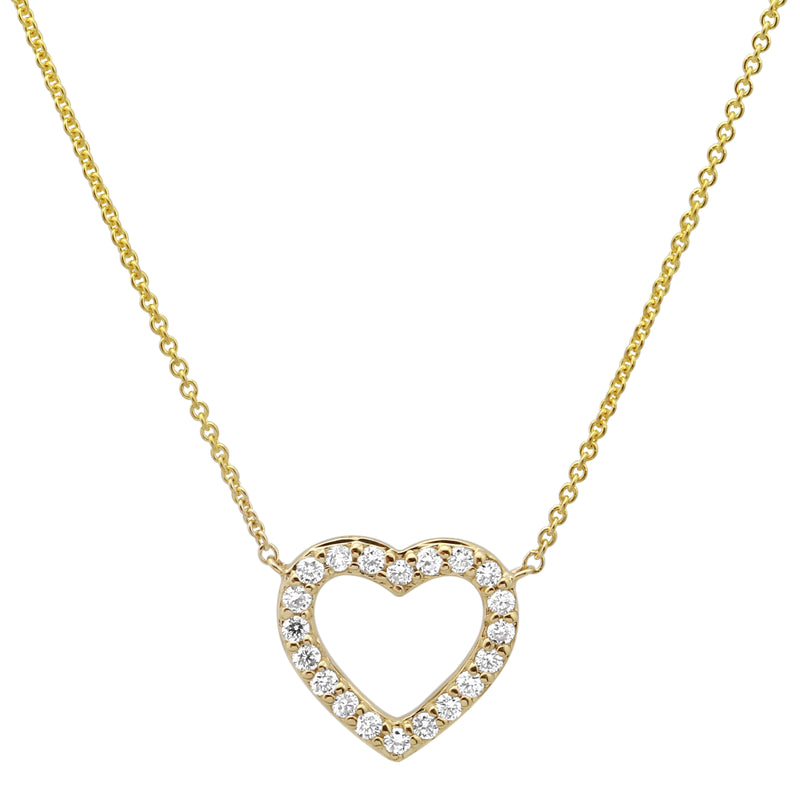 Mini Open Heart Necklace.