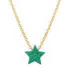 Rhodium Star Necklace.
