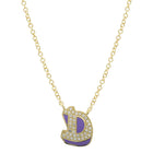 Color Graffiti Initial Necklace.