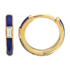 Blue Enamel Huggies.