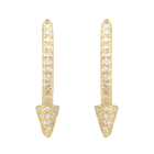 Spike Huggie Earrings.