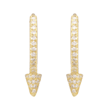 Spike Huggie Earrings.
