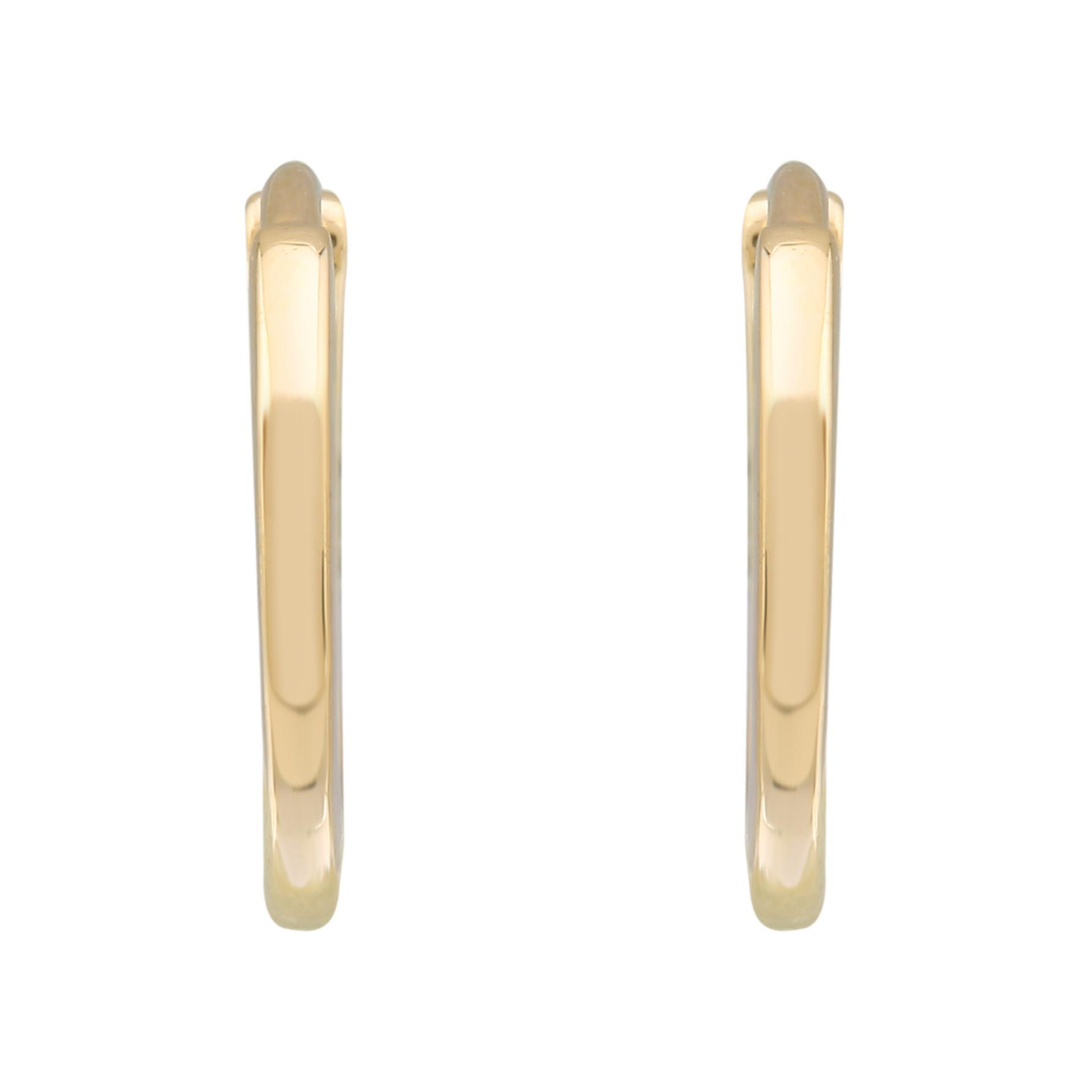 Smooth Gold Hoops 11mm.